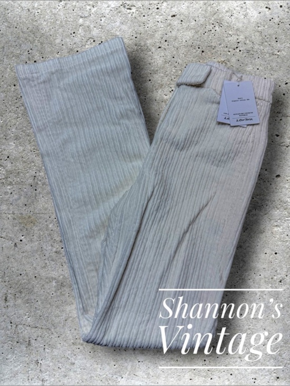 & Other Stories NWT Women’s sz Eur 34 High Waist Corduroy Trousers A52